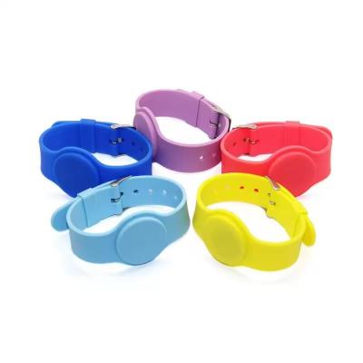 Custom Logo Printed RFID Silicone Wristband Waterproof 