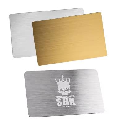 High Quality custom steel metal cards with rfid chip business card metal card